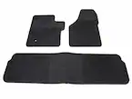 Super Duty 2006-2010 3pc Front & Rear All Weather Rubber Floor Mats, w/Ford Oval Logo, For CrewCab Main Image