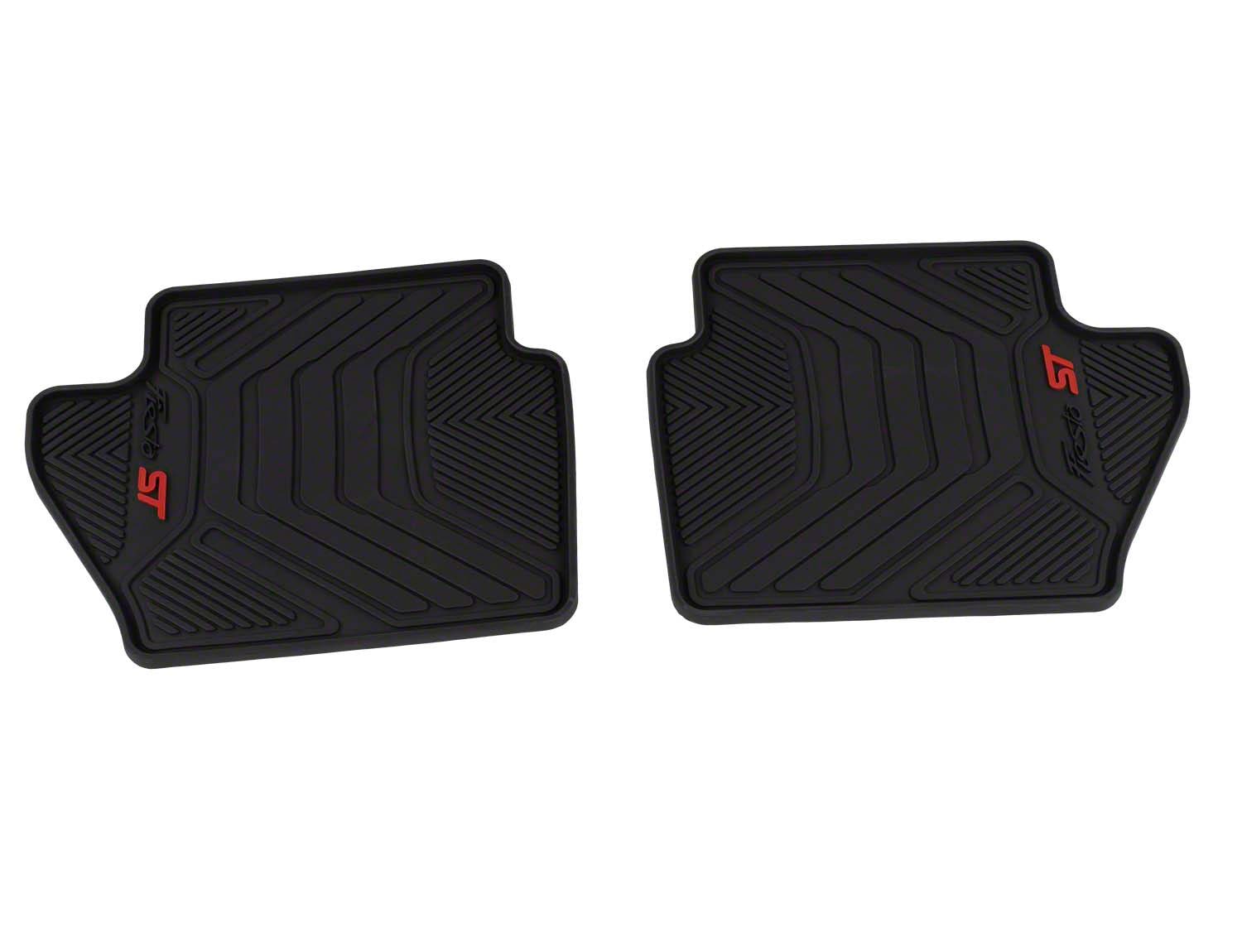 Fiesta ST 2014 2019 Black 4pc All Weather Rubber Floor Mats Accessories Ford