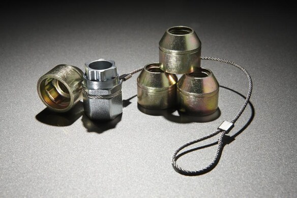 Zinc-Plated Wheel Locks for Hidden Lugs Main Image