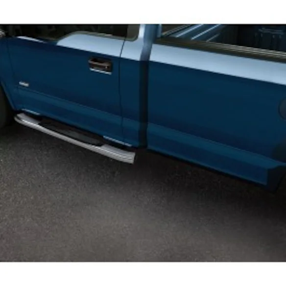 F-150 Regular Cab 2015-2025 Black Aluminum 5" Step Bars Main Image