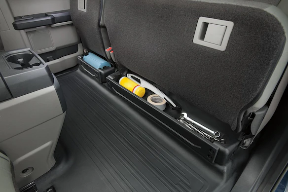 F-150 2015-2025, Under Seat Ebony Cargo Organizer Main Image