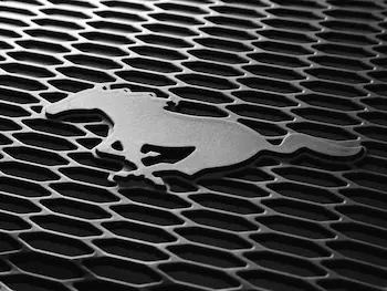 Mustang 2015-2023 Black 4pc All Weather Floor Liner Tray with Pony Logo