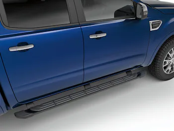 Ranger SuperCab 2019-2023 Black Painted 5" Angular Step Bars