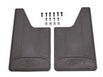 Ranger 2024 Splash Guard - Heavy Duty (flat), Rear Pair, Black with Ford Logo Main Image