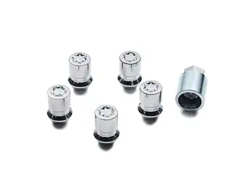 Bronco 2021-2025 Chrome Plated Wheel Locks for Exposed Lugs