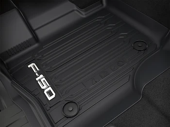 F-150 SuperCrew 2021-2025 3pc All Weather Floor Liner Tray for Vinyl Floor