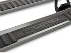 F-150 SuperCab 2021-2025 6" Chromed Aluminum Angular Step Bar Main Image