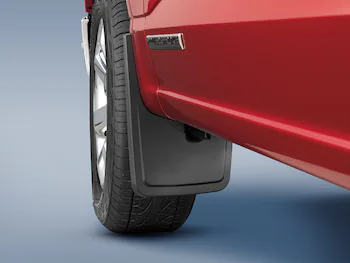 F-150 2021-2025 Carbon Black Molded Splash Guards Front Pair