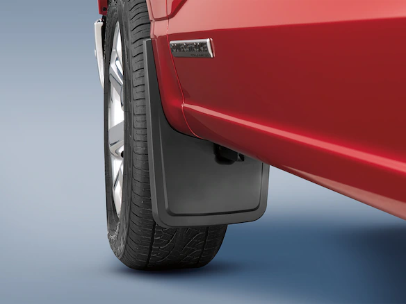 F-150 2021-2025 Carbon Black Molded Splash Guards Front Pair Main Image