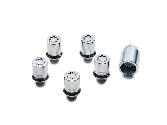 Bronco 2021-2025 Raptor Chrome-Plated for Exposed Lug Wheel Lock Kit Main Image