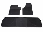 Super Duty 2006-2010 3pc Front & Rear All Weather Rubber Floor Mats, w/Ford Oval Logo, For CrewCab Main Image