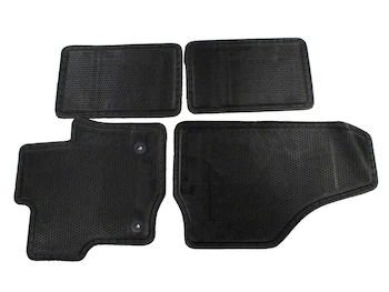 Super Duty 2012-2016 w/Subwoofer 4pc Ebony Black Carpet Floor Mat Set for Super/Crew Cab w/Subwoofer