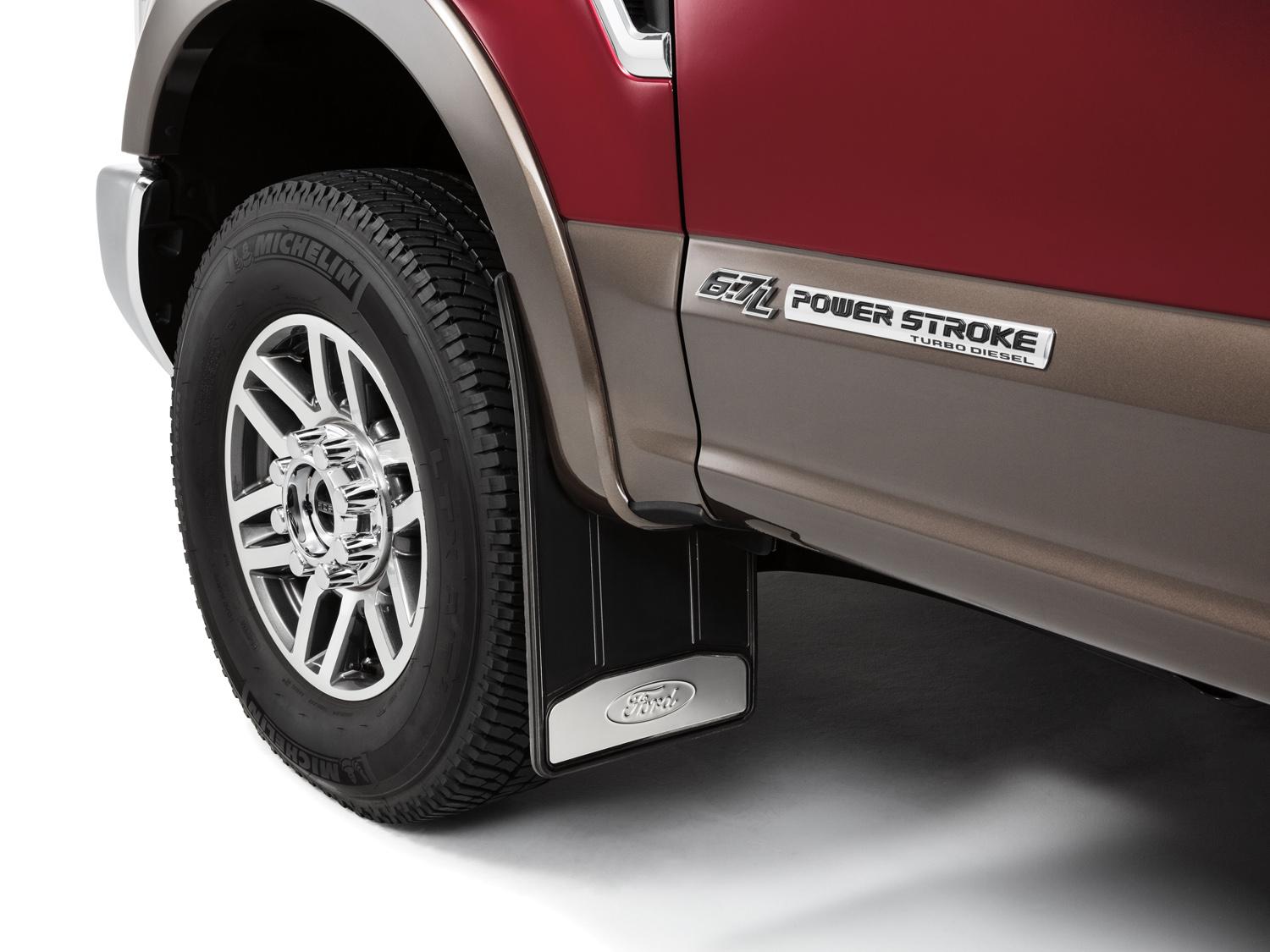 Premium Flat Black Splash Guards with Black with Stainless Steel