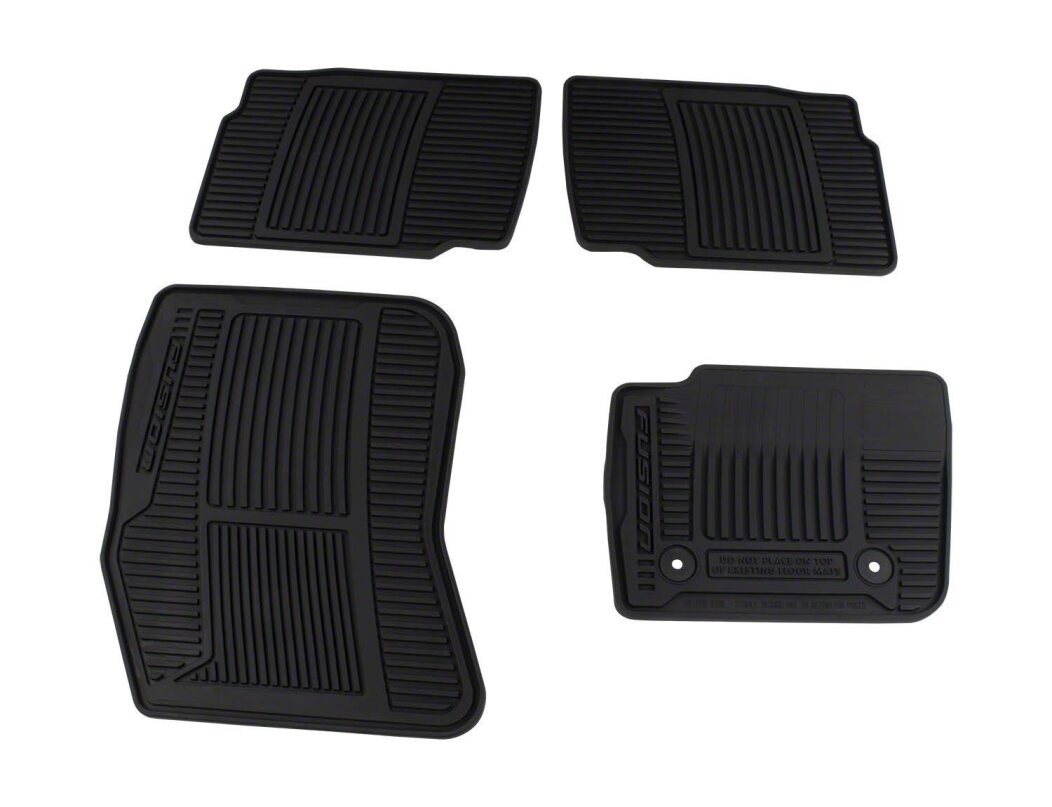 Fusion 2013-2017 All-Weather Floor Mat with Fusion Logo, 4-Piece