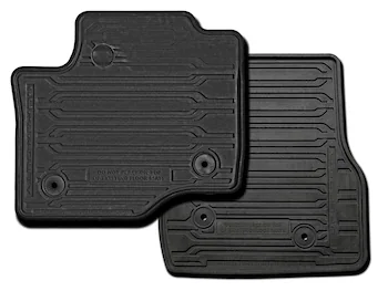 Super Duty 2017-2022 Black 2pc Front All Weather Rubber Floor Mats