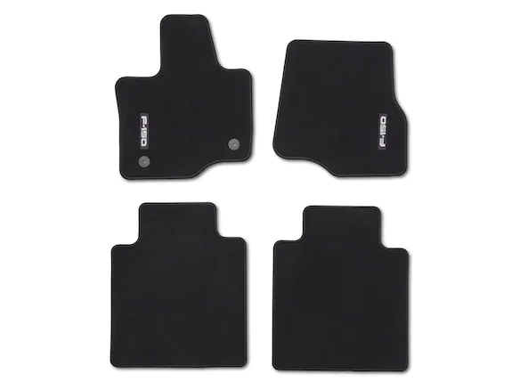 F-150 SuperCrew 2015-2025 4pc Black Carpet Floor Mat Set Main Image