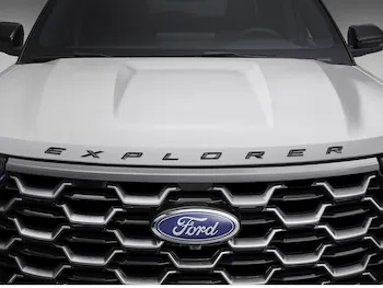 Explorer 2020-2026 Lettering Hood Badge - Black