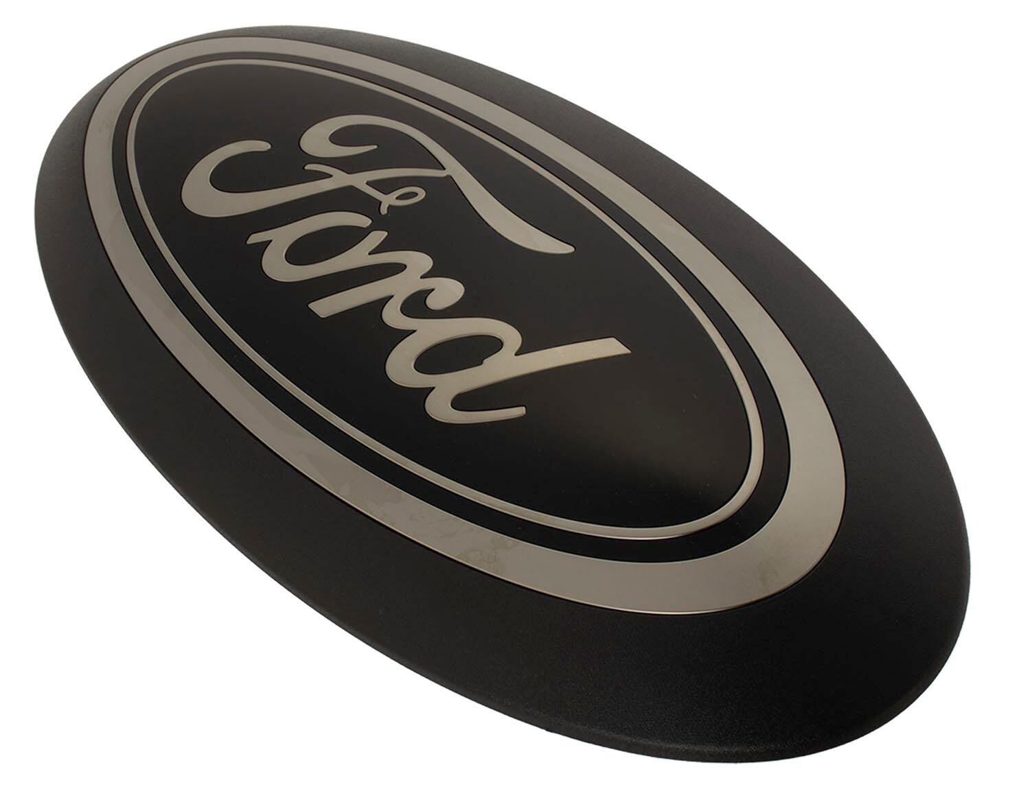 thumbnail image 2 of Ford OEM Smoke Chrome & Black Oval Emblem Kit For Super Duty (2020-2022 F-250/F-350) W/ Camera Feature 2 of 6