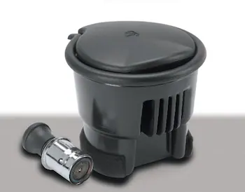 Ash Cup Coin Holder with Lighter Element