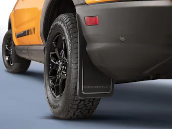 Bronco Sport 2021-2025 Black Molded Splash Guards Rear Pair - Not compatible with Fender Flares