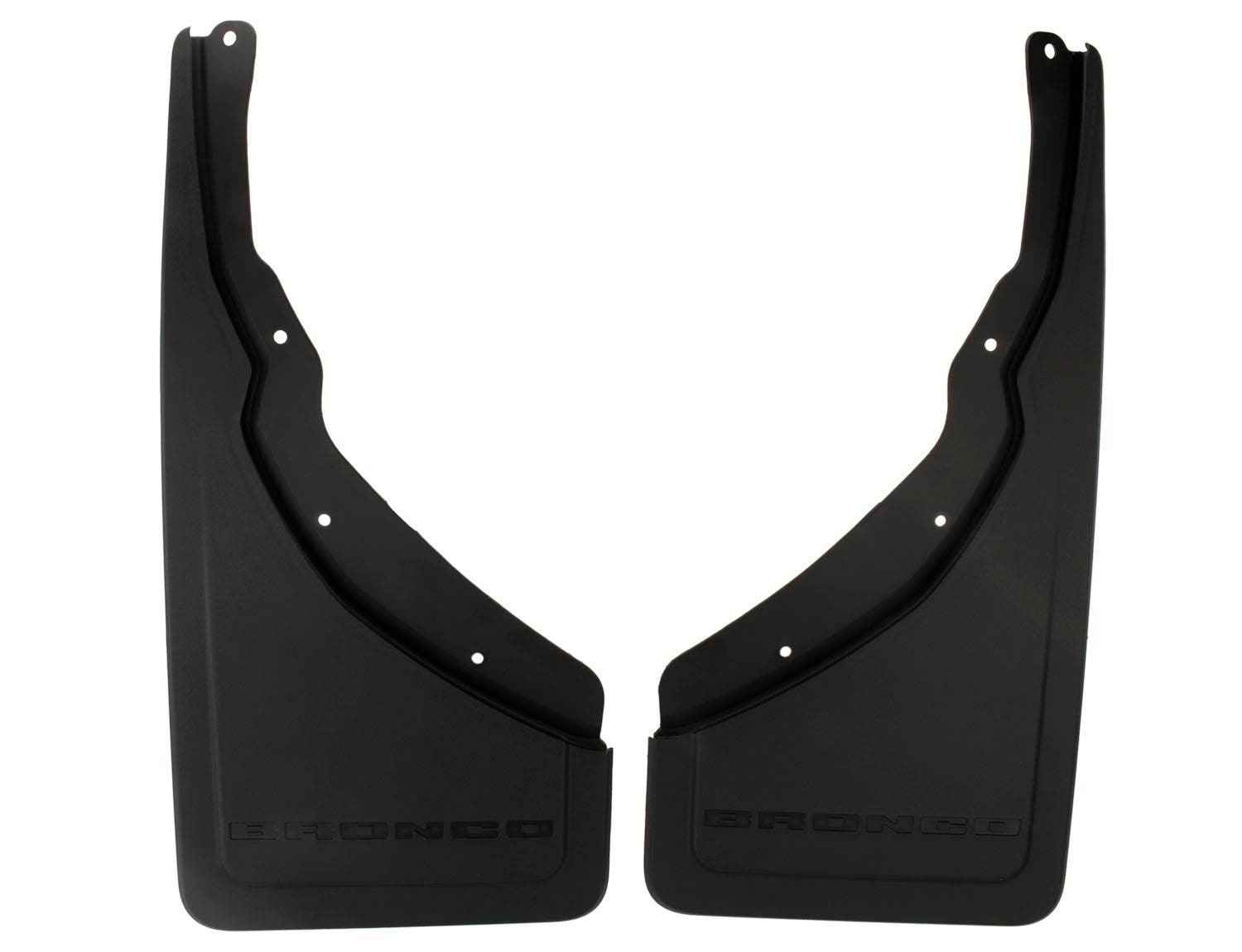 Ford Genuine Black Molded Splash Guards For Bronco Sport 2021-2024 - Rear Pair, Heavy Duty Plastic, Includes Hardware, M1PZ16A550BA