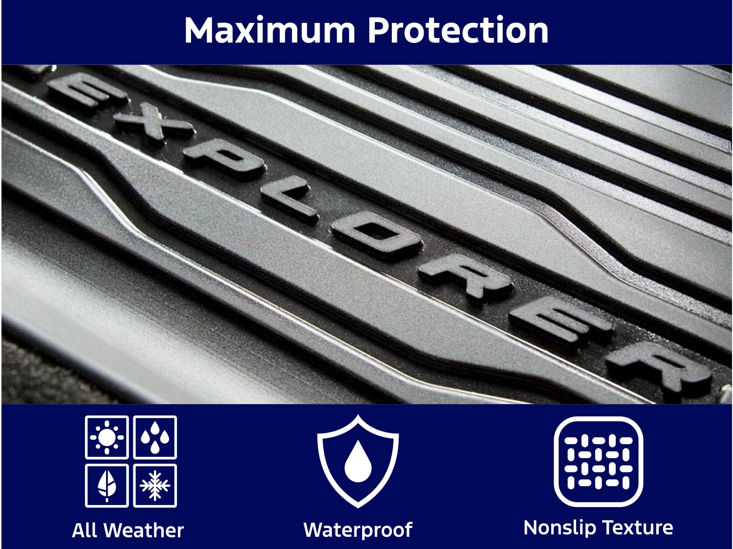 Explorer 2021-2026 4pc Floor Liners | Accessories | Ford.ca