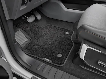 F-150 2021-2026 Kit - Floor Contour Mat, Black, 3-Piece Set, 60 oz. Carpet, Super Cab & SuperCrew