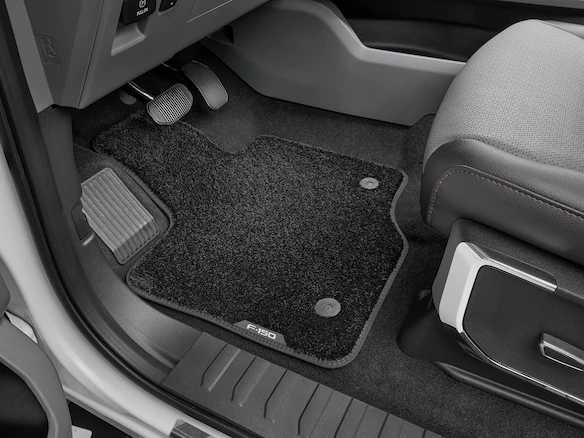 F-150 2021-2025 Kit - Floor Contour Mat, Black, 3-Piece Set, 60 oz. Carpet, Super Cab & SuperCrew Main Image