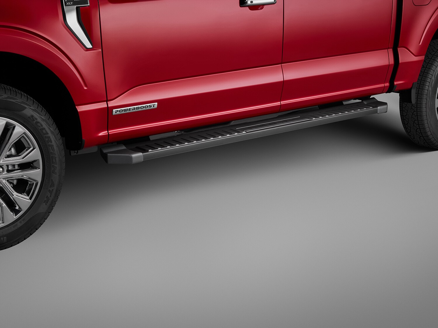 F-150 SuperCrew 2021-2027 Tubular Base Painted Accent Color Step