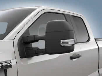 F-150 2021-2025 Trailer Tow Mirrors - Black - Fits Vehicles With Factory Power Mirrors, Manual Telescope, Manual Fold, BLIS, No 360 Camera