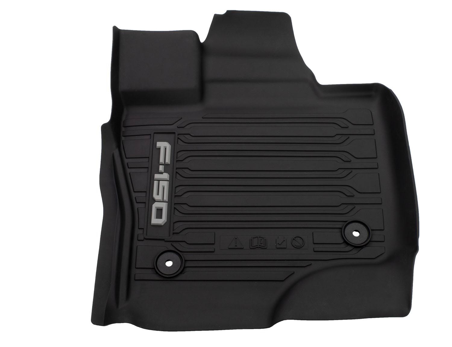 F-150 Super Cab 2021-2026 Black 3pc All-Weather Floor Liner Tray