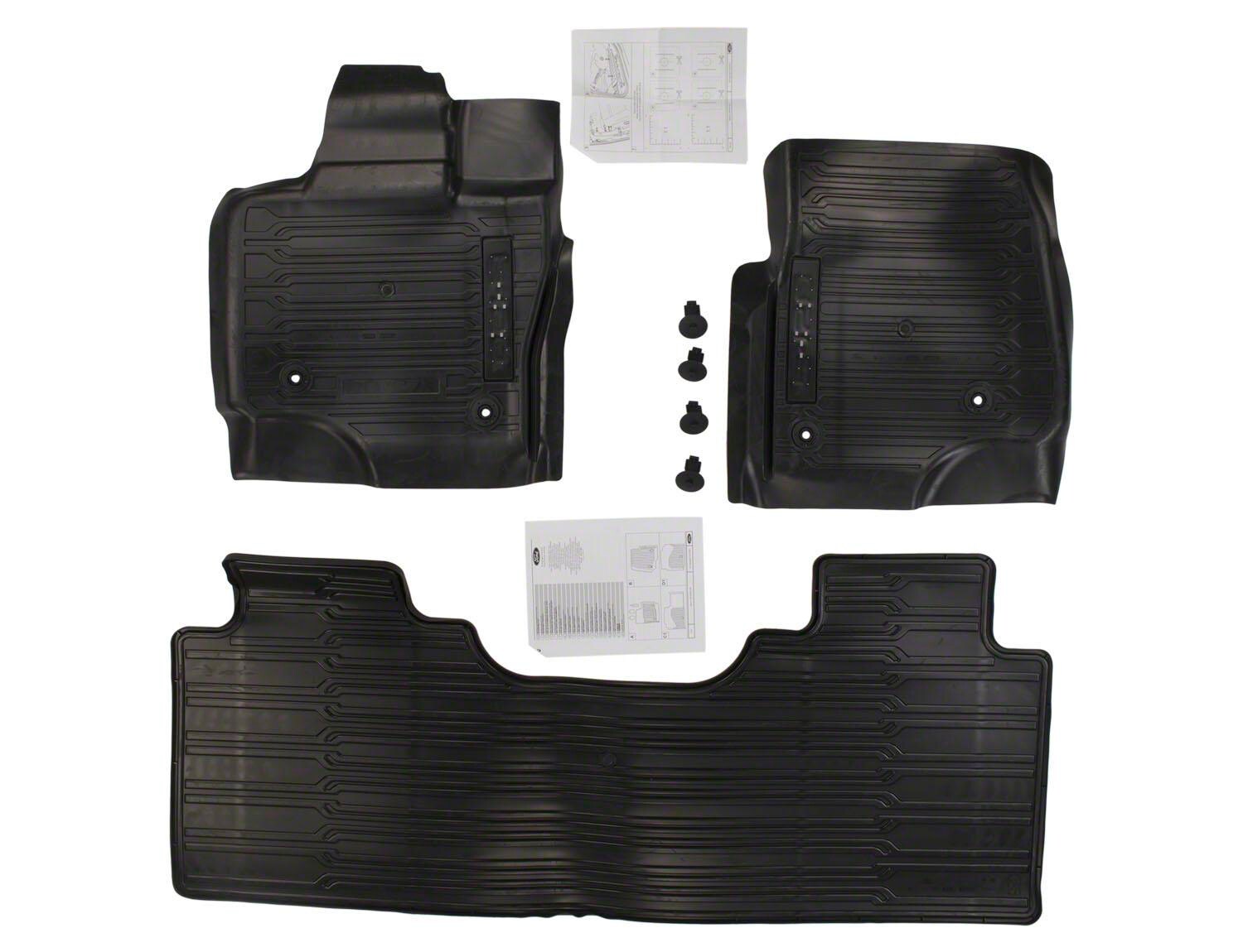 F-150 Super Cab 2021-2026 3pc All-Weather Floor Liner Trays for