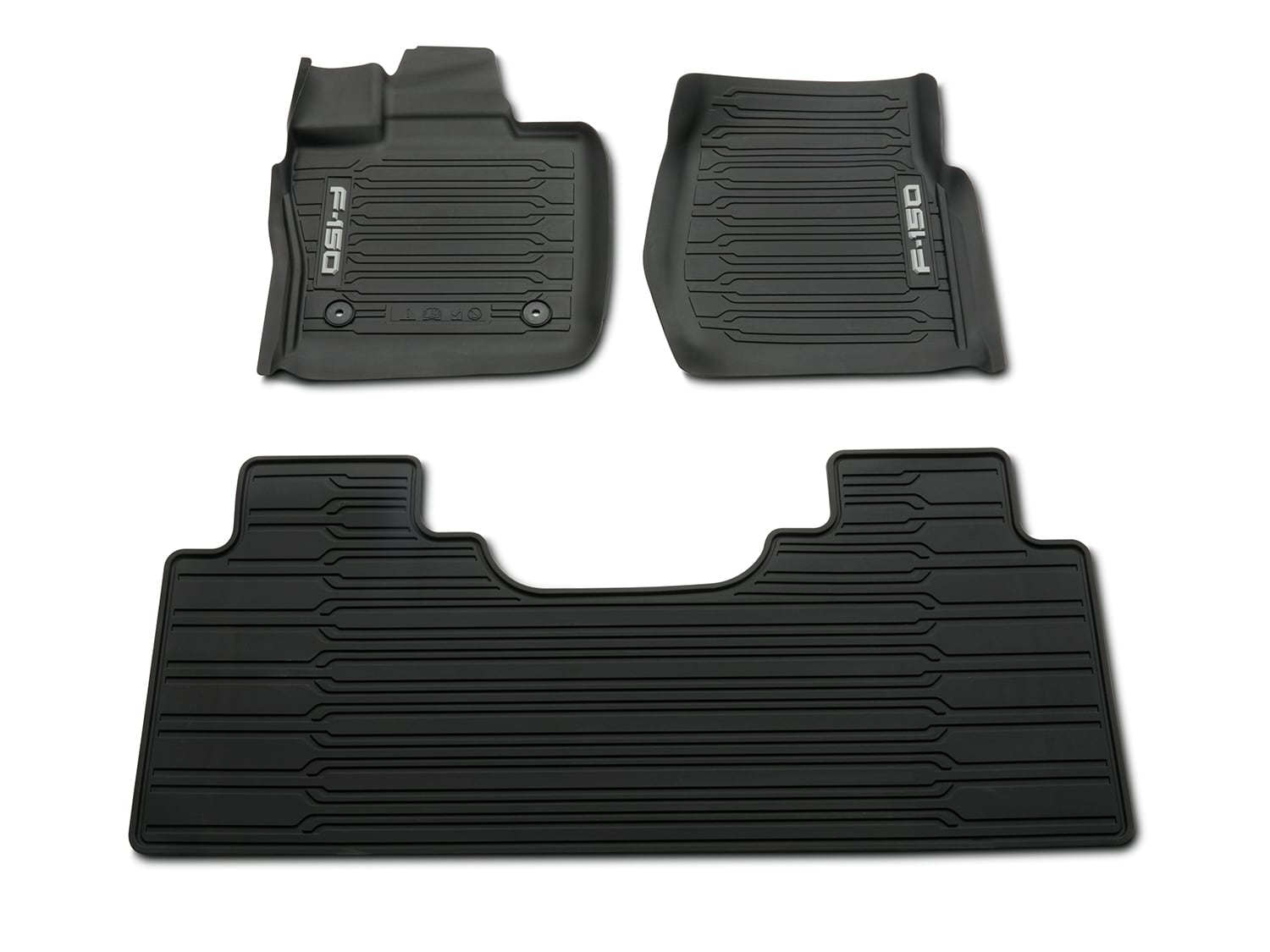 F-150 Super Cab 2021-2025 3pc All-Weather Floor Liner Trays for