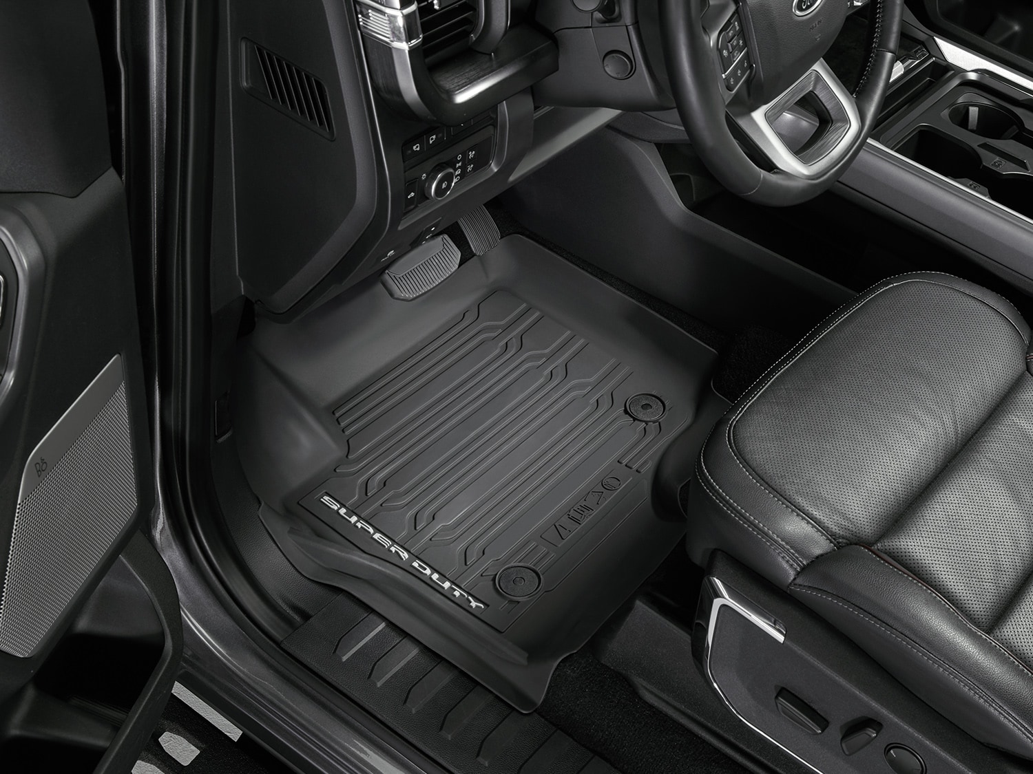 Super Duty 2023-2026 Black 3pc Floor Liner Tray for Carpet