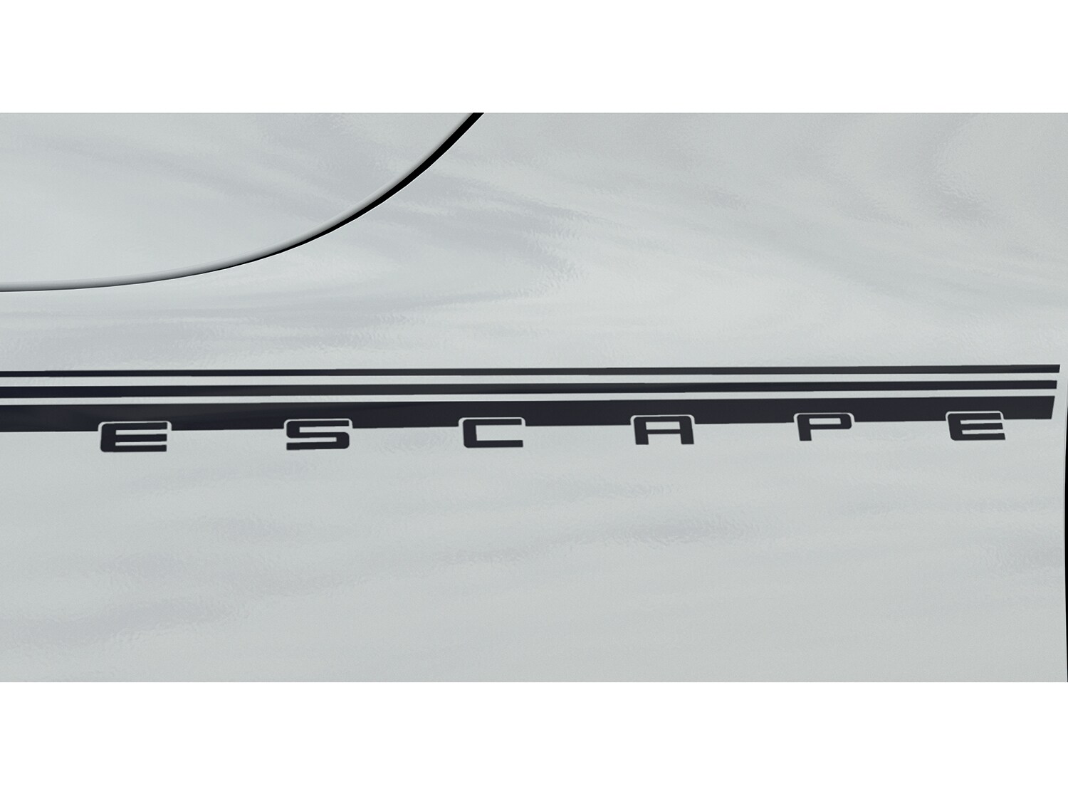 Escape 2024-2026 Graphics Kit, Ebony Black Side Stripes