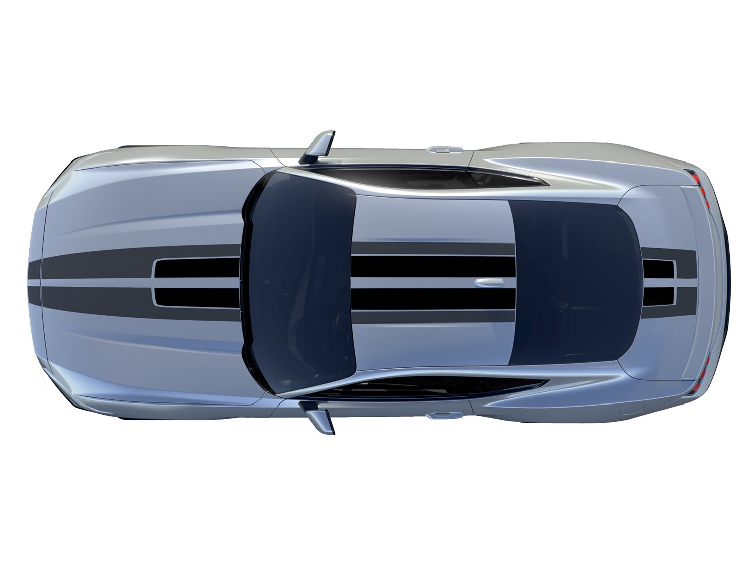 Mustang 2024-2026 Over-the-Top Graphics - Black/Gray for Ecoboost