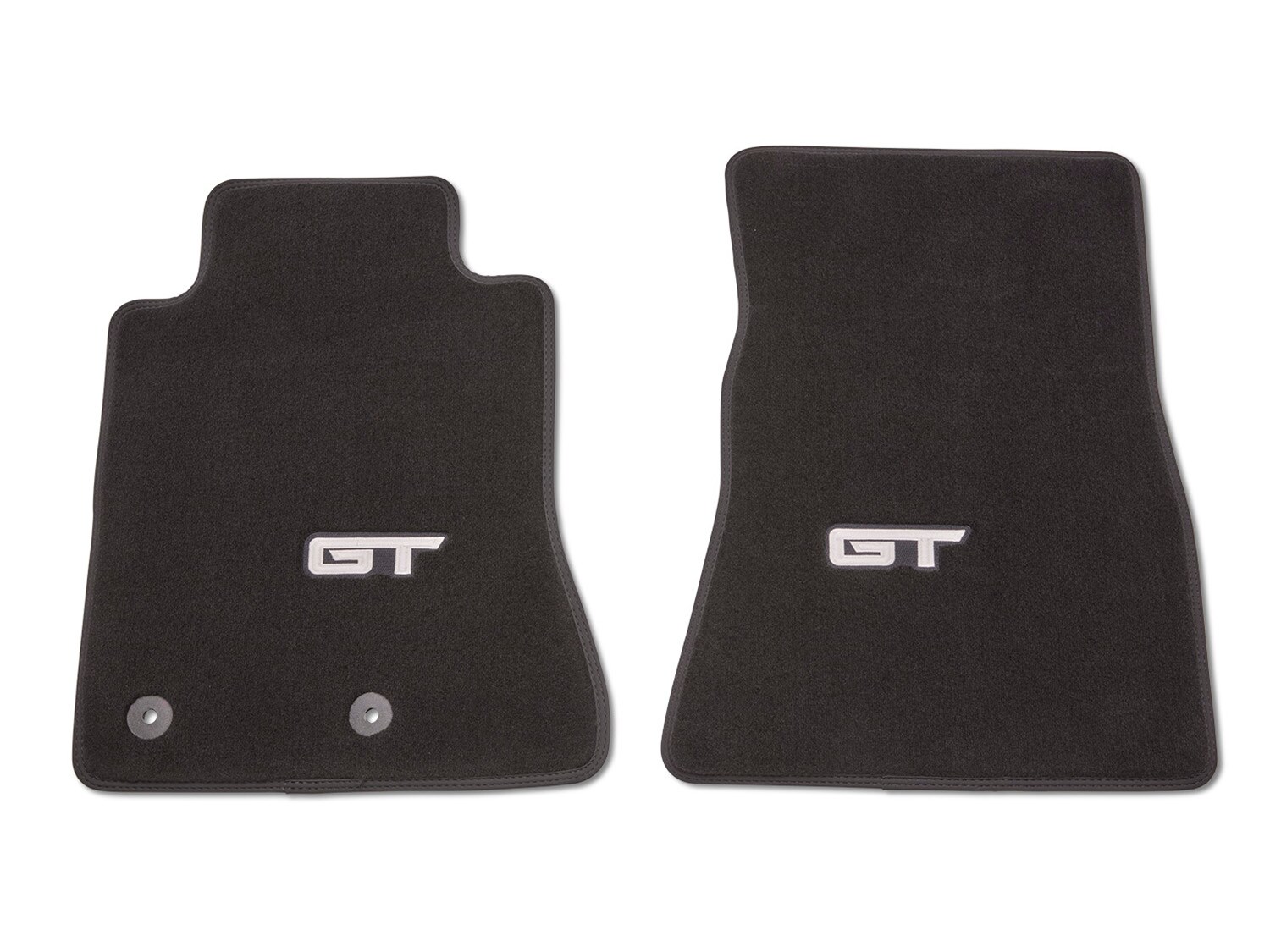 Mustang 2024-2026 Carpeted Front Floor Mat with GT Logo, 2-Piece
