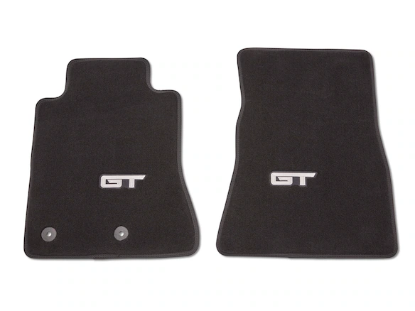 Mustang 2024-2026, Carpeted Floor Mats with GT Logo, 2-piece set Main Image