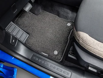 Bronco Sport 2025, Floor Mats, Carpeted, 60 oz., 4-pc Set, Black