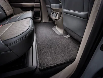 Super Duty 2023-2026, SuperCab and Crew Cab Floor Mats, Carpeted, 60 oz., 3-pc, Black