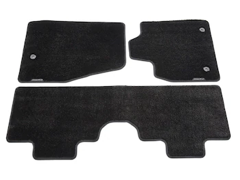 Mustang Mach-E 2021-2025, Floor Mats, Carpeted, 60 oz., 3-pc Set, Black