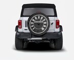 Bronco 2021-2026 Speedo Soft Spare 35 in. Tire Cover in Opaque White Ink Main Image