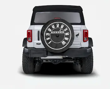Bronco 2021-2026 Speedo Soft Spare 35 in. Tire Cover in Opaque White Ink