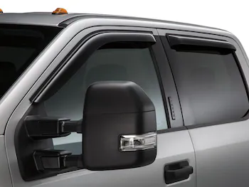 Crew Cab Side Window Air Deflectors - Smoke