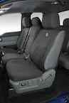F-150 2015-2020 Covercraft Carhartt Protective Front Seat Covers 40/20/40 in Gravel Main Image