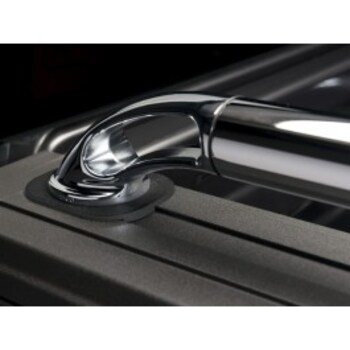 F-150 2015-2026 Chrome Bed Rails with Chrome End Caps for 6.5' Bed