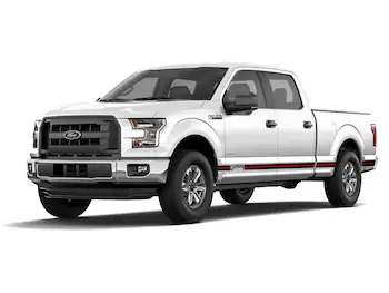 F-150 2015-2020 Red & Black Body Side Tri-Bar Stripe Kit