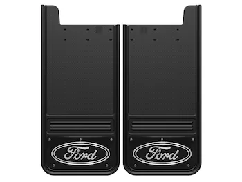 Super Duty 2017-2022 Gatorback Black Ford Logo Splash Guards Rear Pair