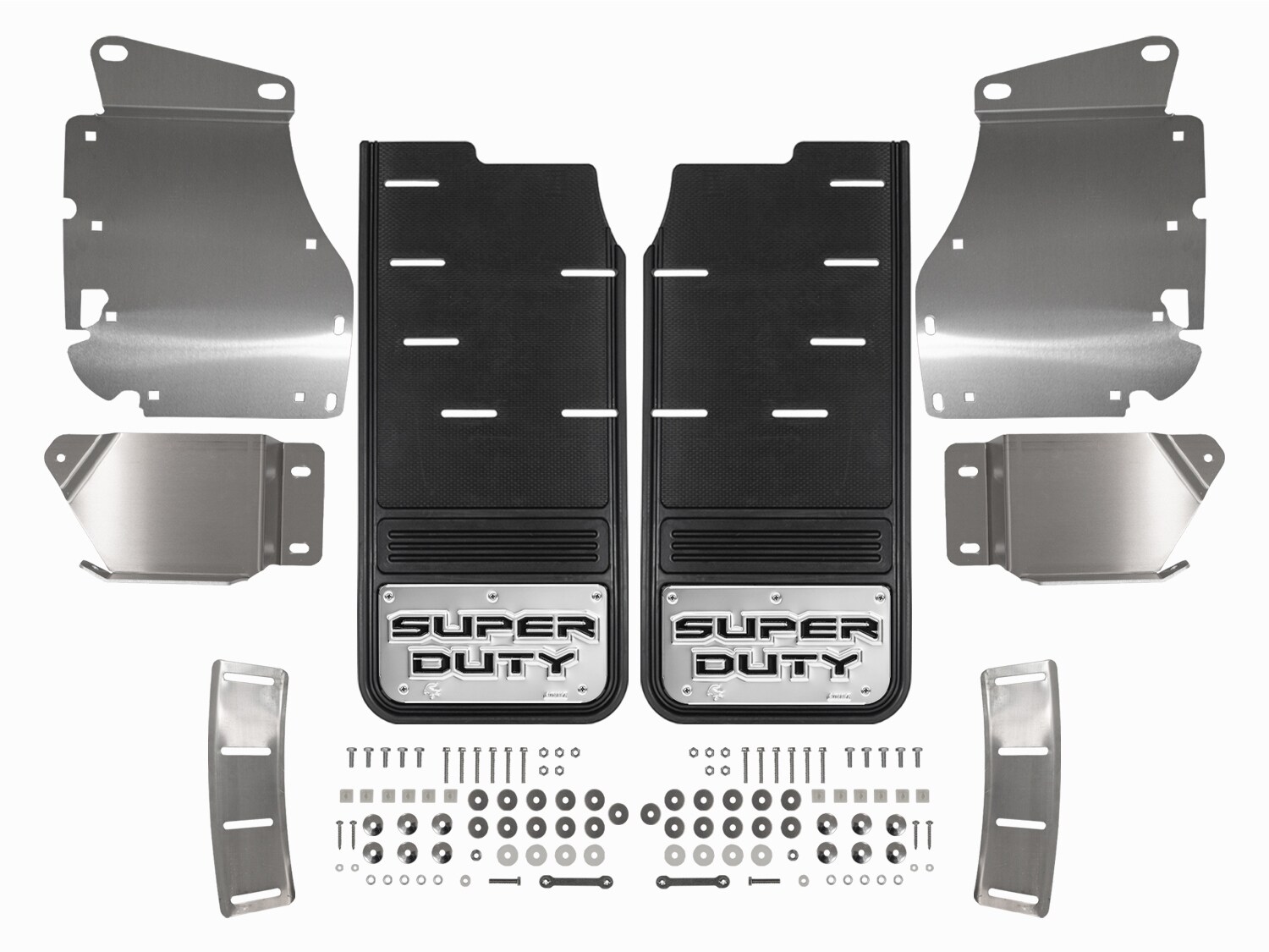 Super Duty 2017-2022 Gatorback Stainless Splash Guards Rear Pair