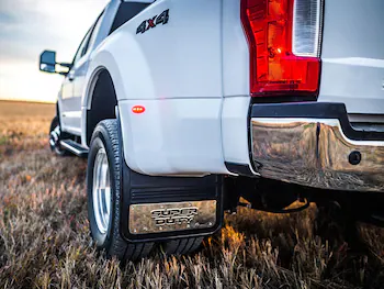 Super Duty DRW 2017-2022 Gatorback Stainless Splash Guards Rear Pair